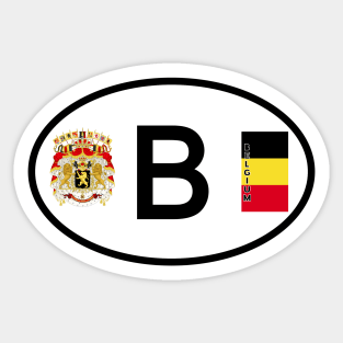 Belgium car country code Sticker